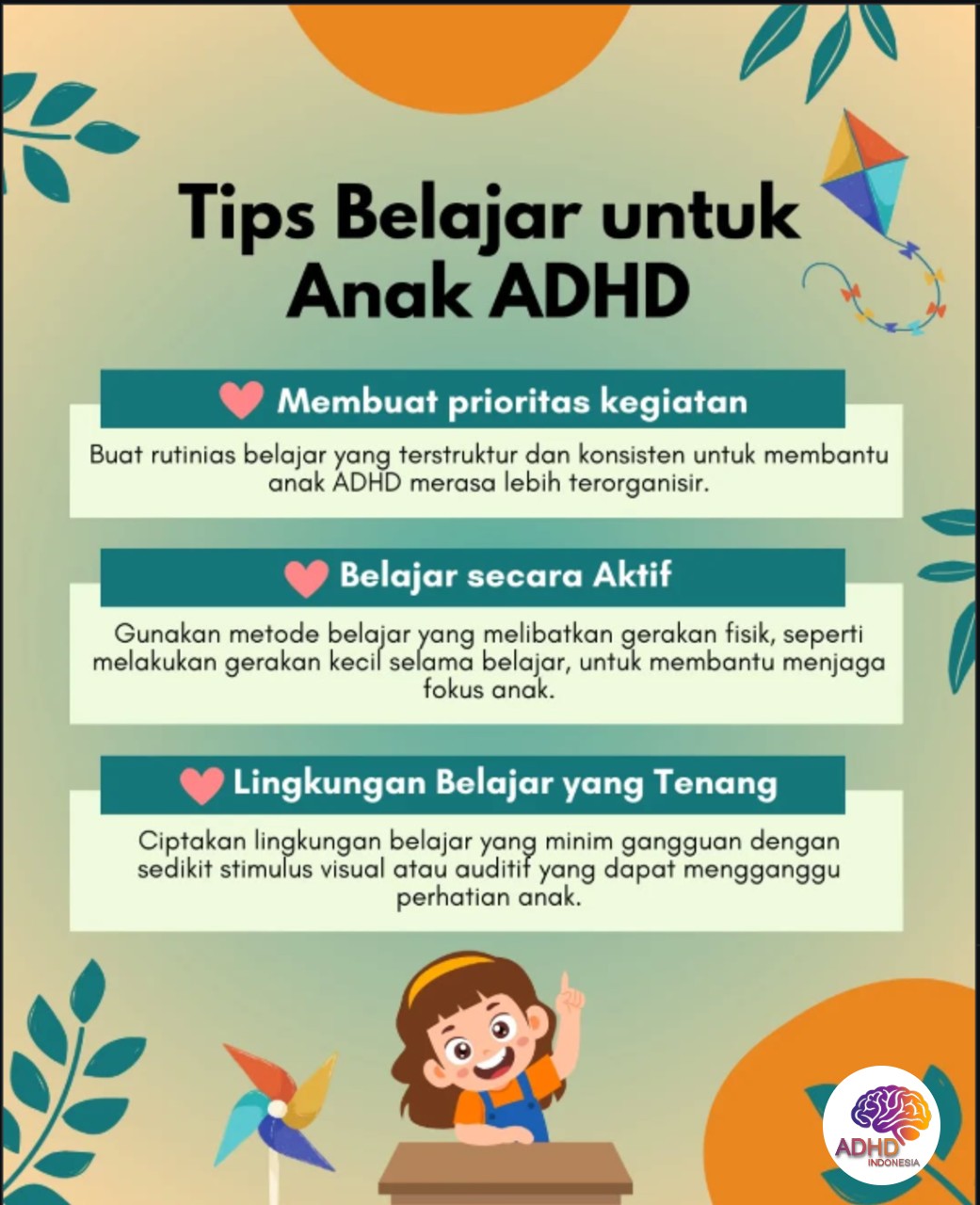 Strategi Belajar yang Cocok untuk Anak ADHD di Kabupaten Jembrana